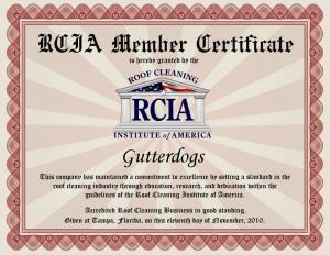 RCIA cert finished