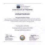 water reclamation certificate